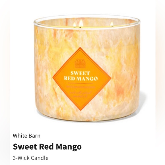 Bath and Body Work’s Sweet Red Mango
3-Wick Candle - Picture 1 of 7